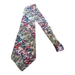 JERRY Garcia 90's silk necktie Facets design
